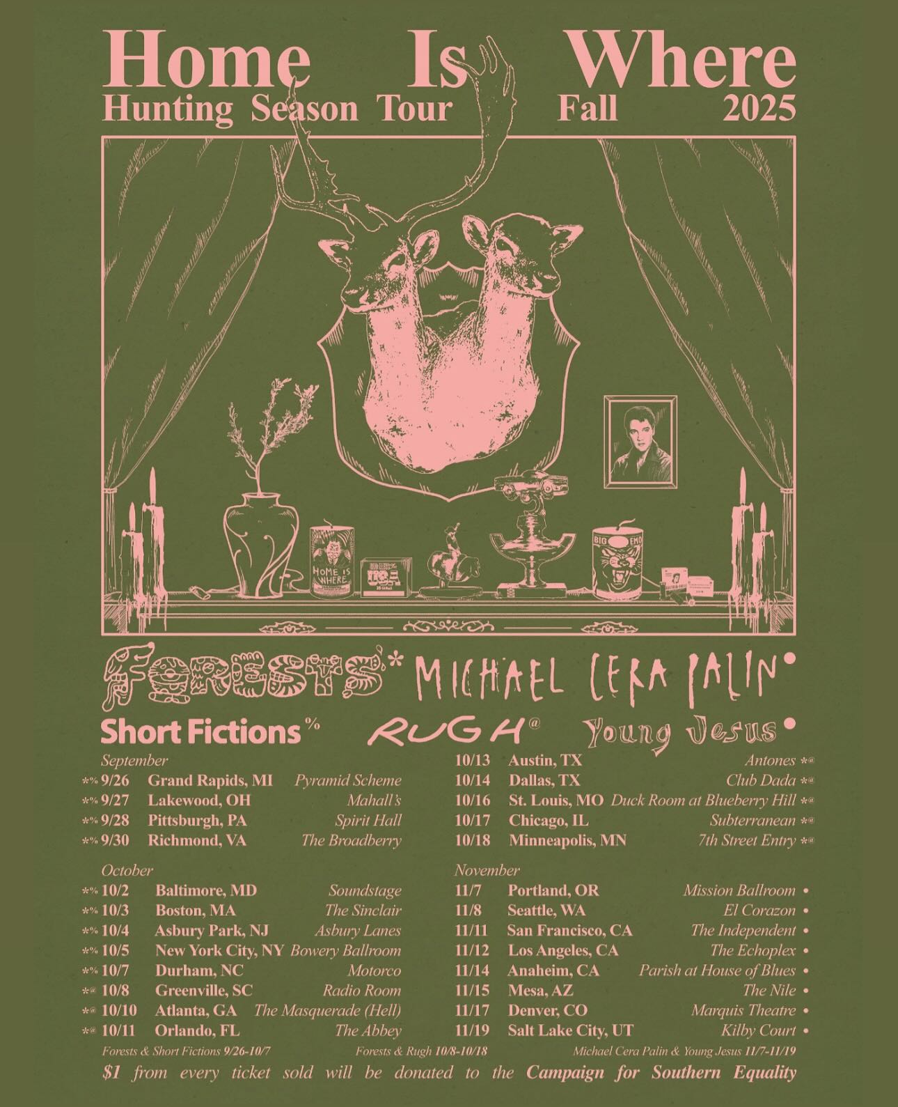 Home Is Where Hunting Season Tour Poster 2025
